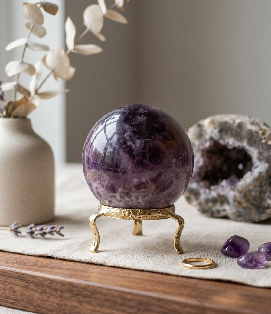 Esfera de amatista